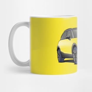 Smart 'Hashtag One' #1 Car in Yellow Mug